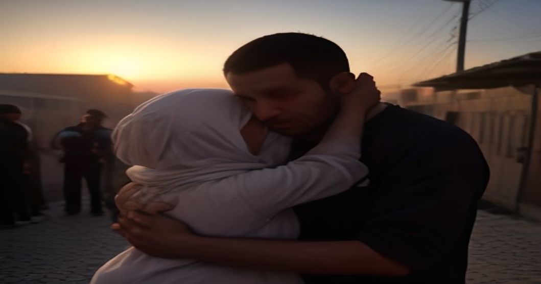 حضن طال انتظاره بعد ثلاثة عام خلف القضبان: مشهد مؤثر في طولكرم يعانق فيه المحرر عائلته