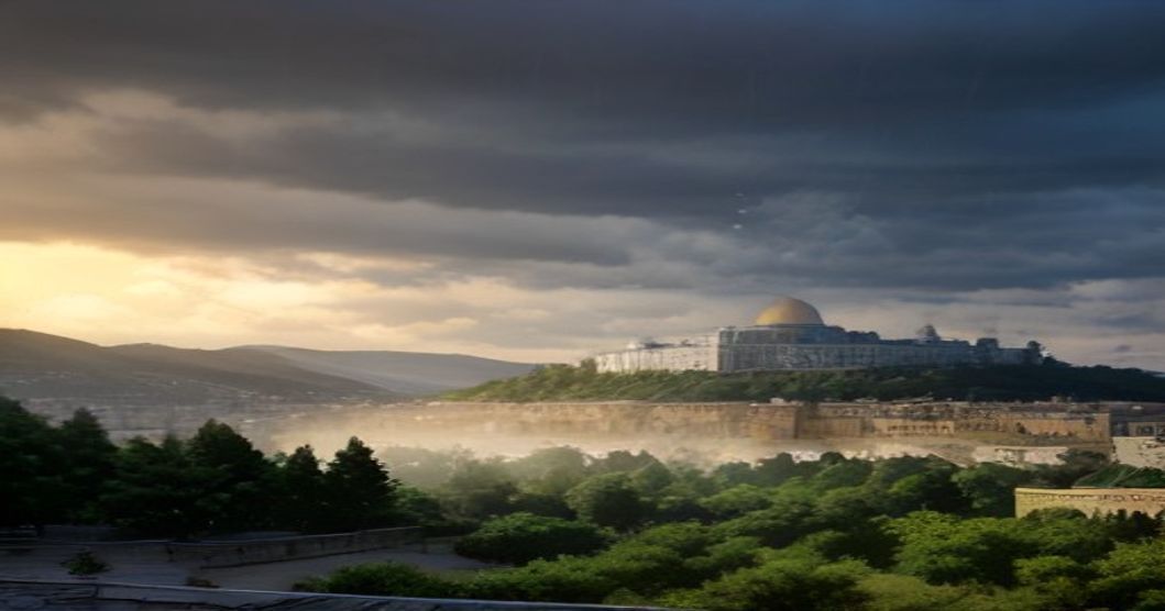 مشهد استثنائي في عز الصيف: أمطار غير معتادة تروي مدينة القدس والمسجد الأقصى