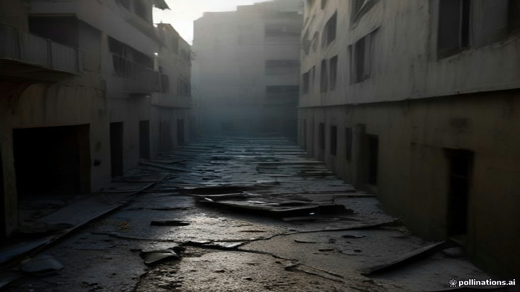 نجاة سكان عمارة سكنية إثر سقوط قذيفة مدفعية غربي خانيونس
