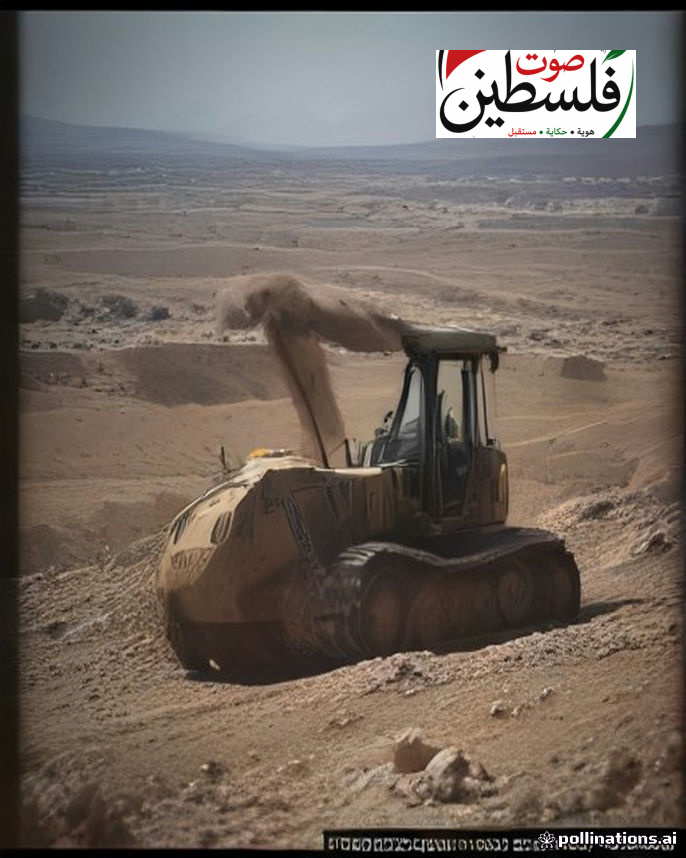 جرافات الاحتلال تواصل عمليات التجريف المدمر في منطقة الرفيد شرق المغير برام الله